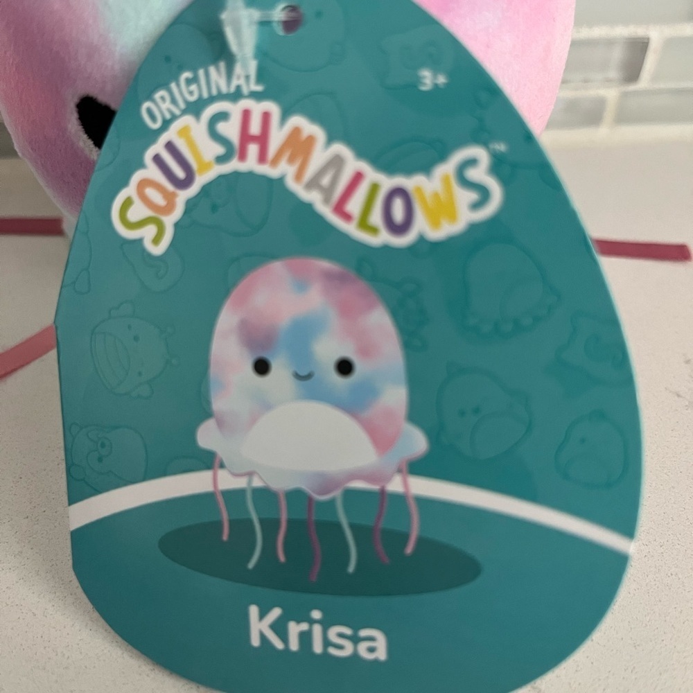 NWT Squishmallows Krisa the Jellyfish clip - Picture 3 of 3